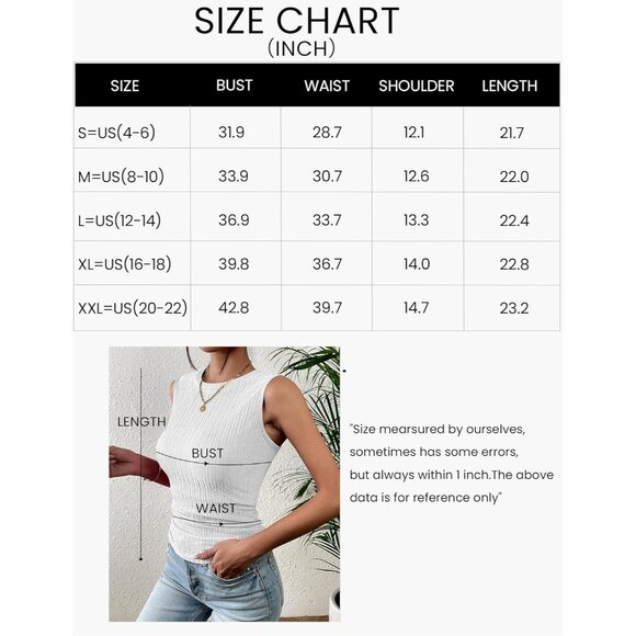 🆕 Women Purple High Neck Tank Top Summer Casual Ribbed Knit Slim Fitted Shirts - Picture 5 of 5